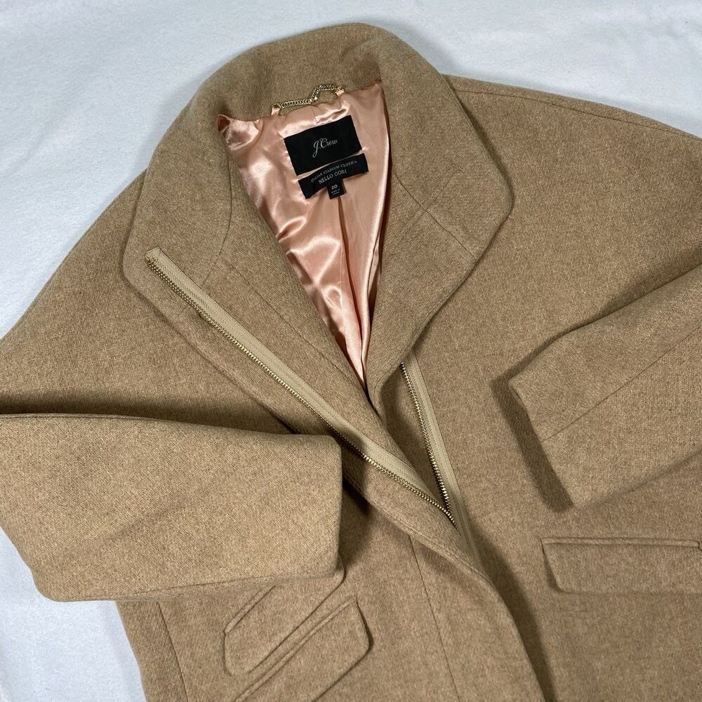 J. CREW Nello Gori Plus Size 20 Cocoon Coat in Italian Stadium-Cloth Wool Blend